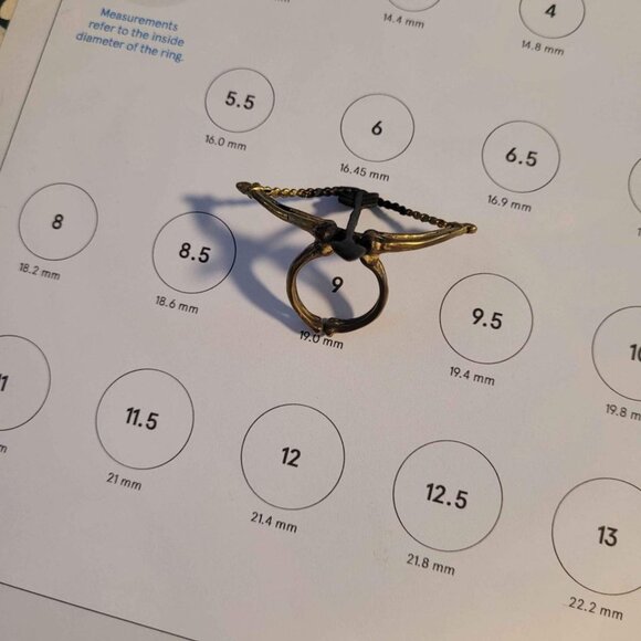 Bow and Arrow Statement Ring - Picture 3 of 3